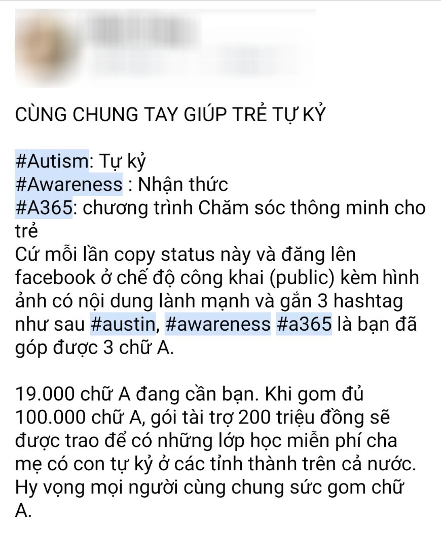 cu dan mang chung tay ung ho 100000 chu a gay quy giup do tre em tu ky